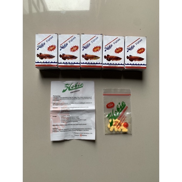 Jual Hobie Fishes Multivitamin Obat Anti Stress Ikan Arwana Shopee