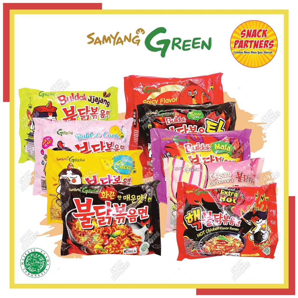 Jual SAMYANG GREEN - Famous Hot Chicken Ramen - Mie Instant / Buldak ...