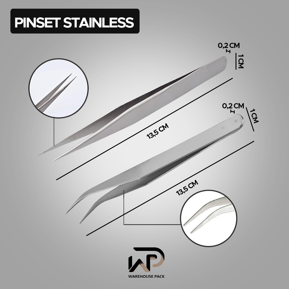 Jual Pinset Stainless | Pinset Lurus | Pinset Lancip | Pinset Tweezers ...
