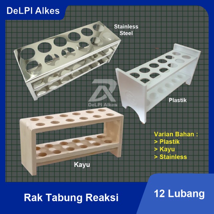 Jual Rak Tabung Reaksi Stainless Kayu Plastik12 Lubang Shopee Indonesia