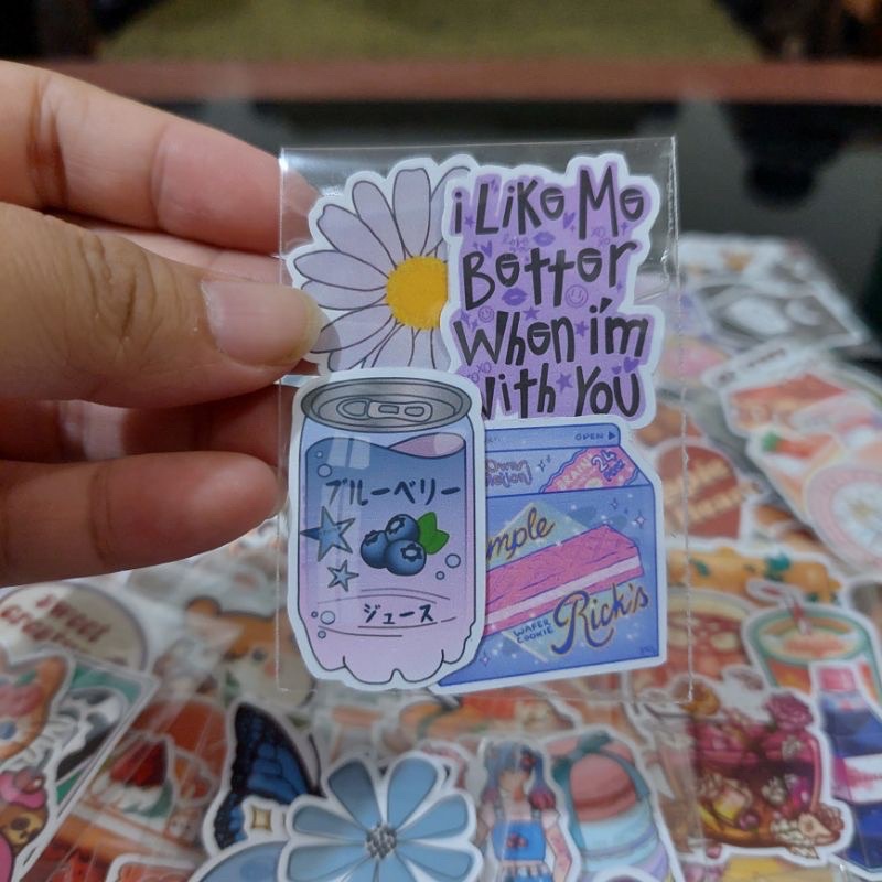 Jual Sticker Aesthetic Random Sticker Lucu (BACA DESKRIPSI SEBELUM ...