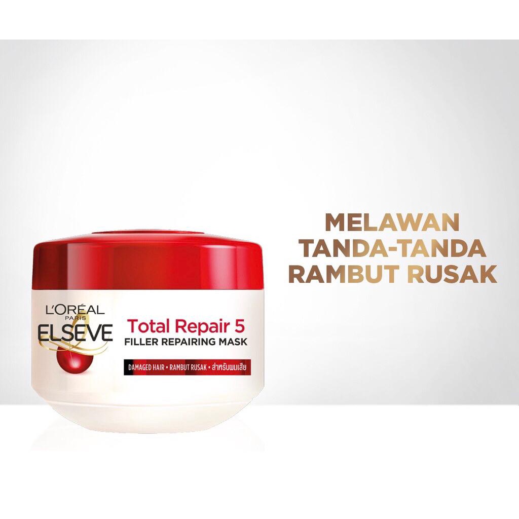 Jual Loreal Paris Total Repair 5 Elseve Repairing Hair Mask 200ml ...