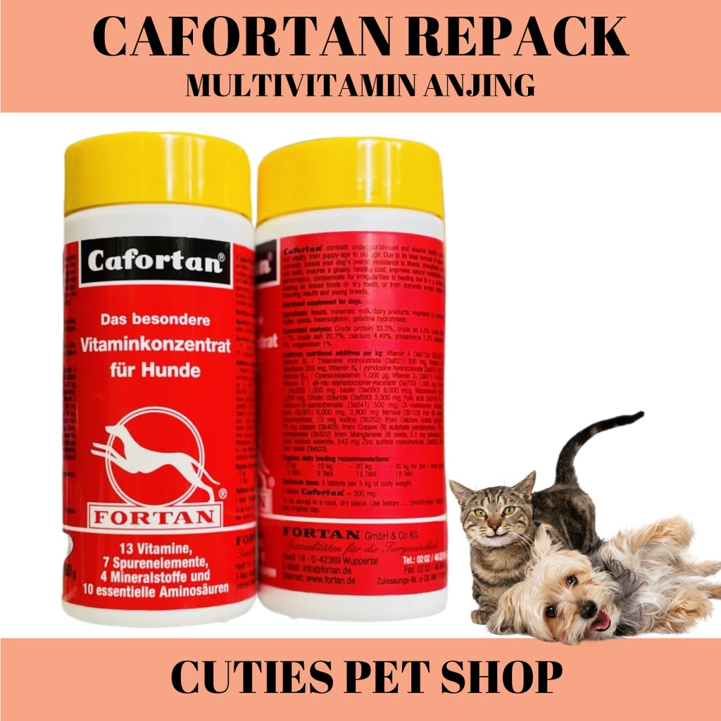 Jual CAFORTAN FORTAN MULTIVITAMIN ANJING FOOD SUPPLEMENT MADE IN ...