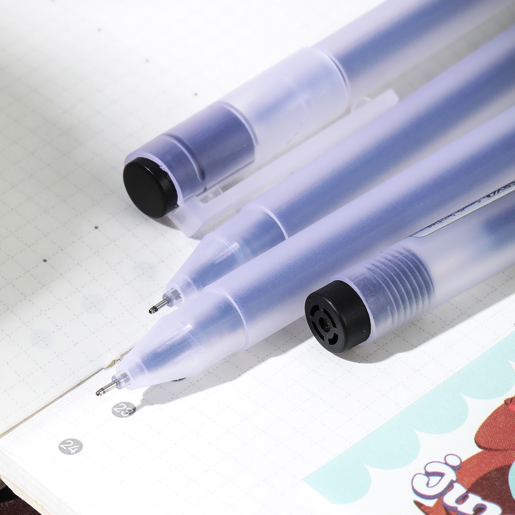 Deli Gel Pen / Pulpen Gel 0.5mm Kapasitas Tinta 800 Meter Penulisan Halus EG67 12 pcs (5)