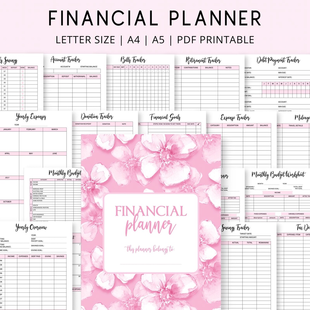 Jual Planner Financial Printable / Buku Catatan Keuangan Bisnis ...