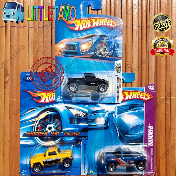 Jual HOTWHEELS HUMMER H3T CONCEPT 2004 HITAM 2007 BIRU 2006 KUNING ...