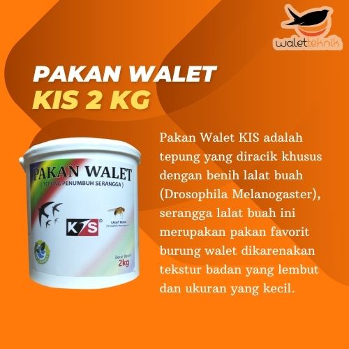 Jual Pakan Makanan Burung Walet Kis Ukuran 2kg Dari Benih Lalat Buah