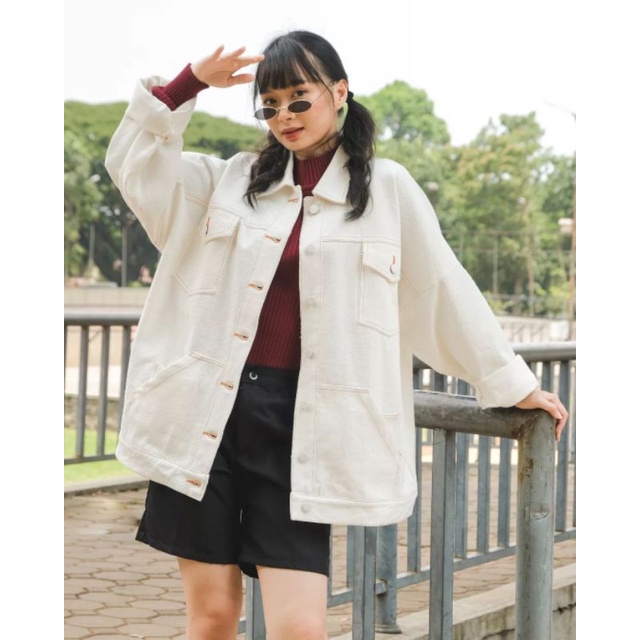Jual myrubylicious DELANEY DENIM JACKET (OVERSIZED) | Shopee Indonesia