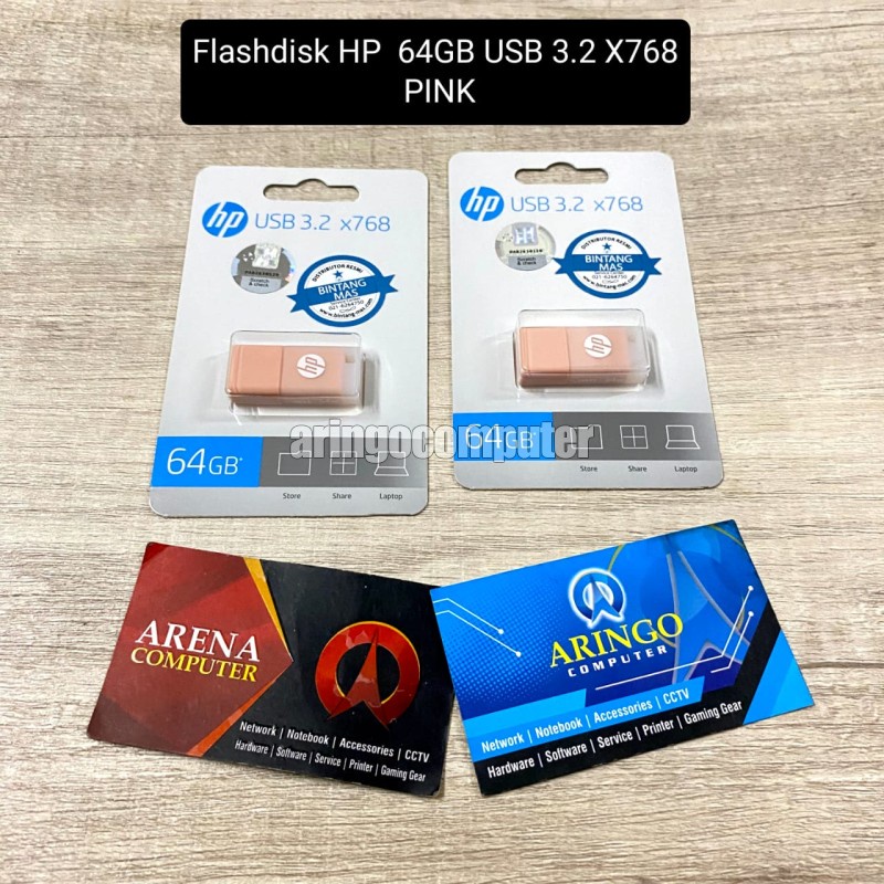 Jual Flashdisk HP 64GB USB 3.2 X768 PINK | Shopee Indonesia