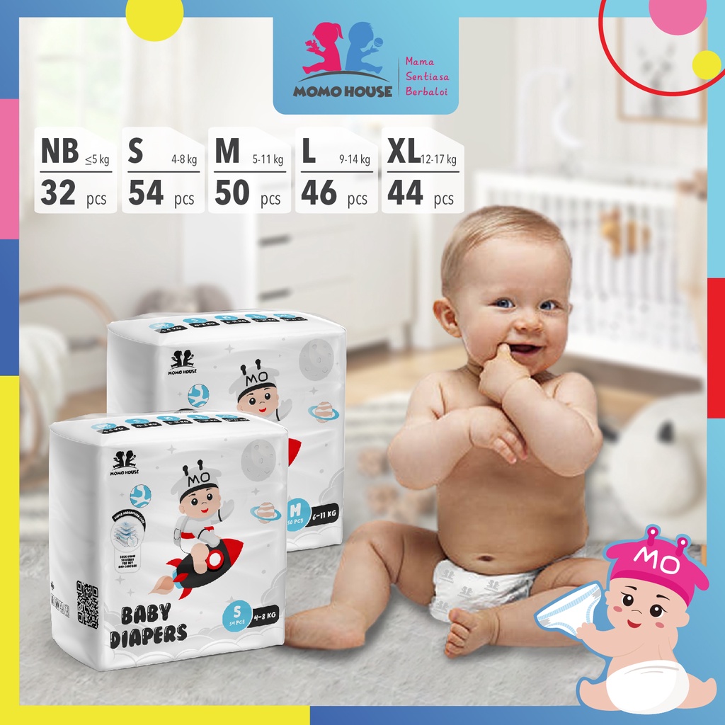 Jual MOMO HOUSE Popok Bayi Baru Lahir Popok Newborn Diaper Baby Diapers