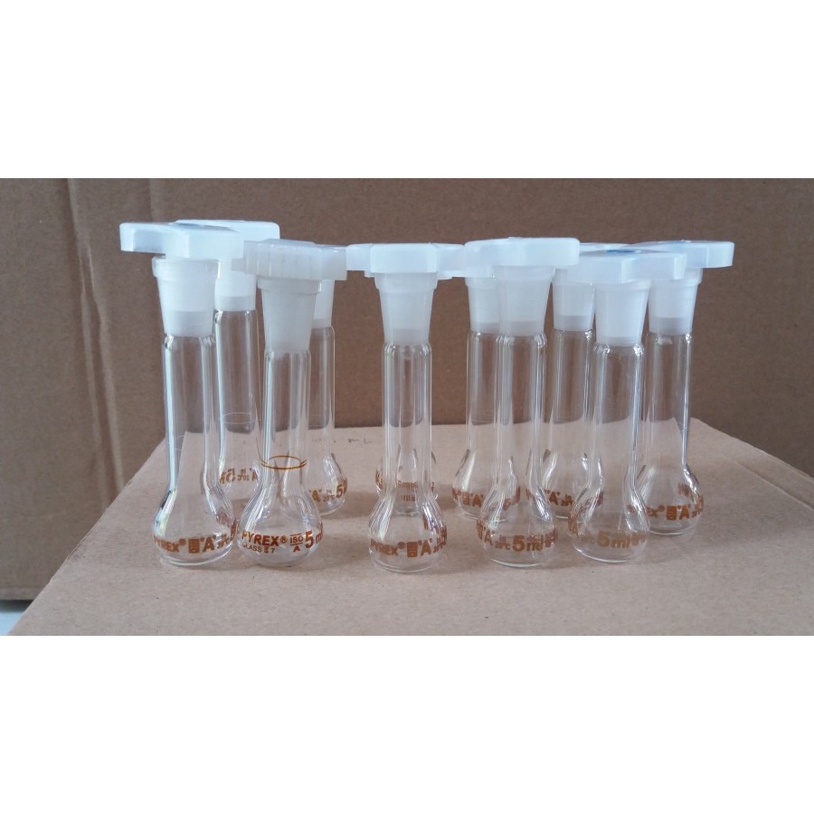 Jual Alat Lab Labu Ukur Labu Takar Iwaki Pyrex 5 Ml Shopee Indonesia