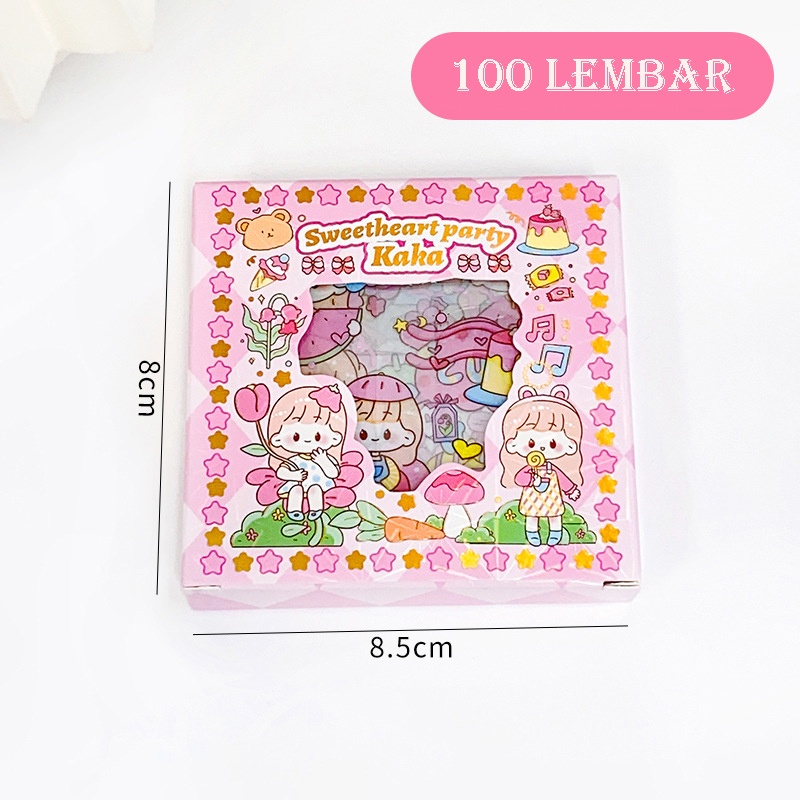 Jual Set Dan Lembar Lembar Sticker Aesthetic Diy Sticker