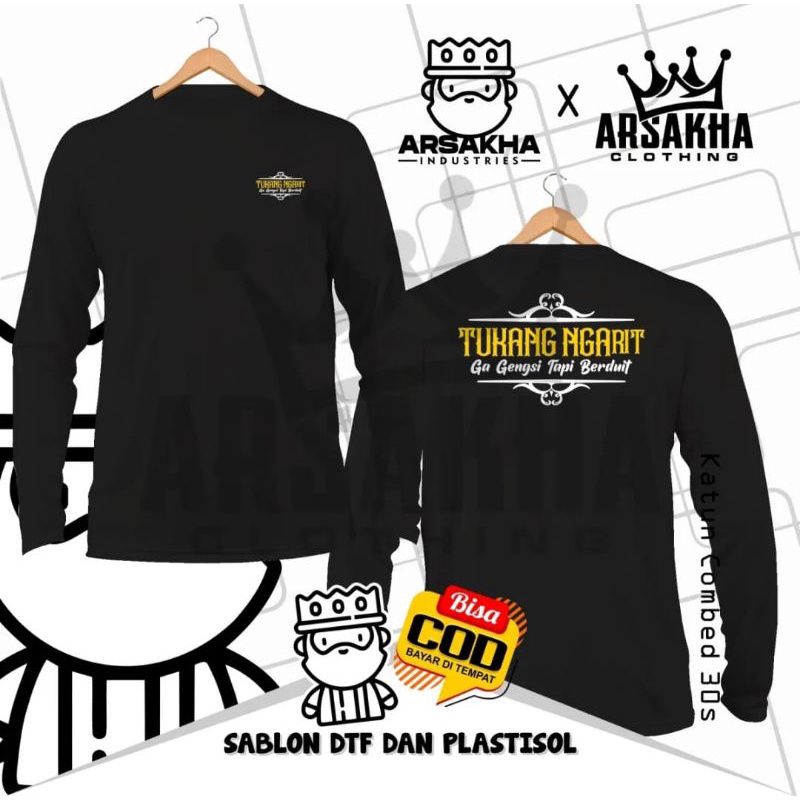 Jual KAOS TANGAN PANJANG TUKANG NGARIT INDONESIA // KAOS NGARIT ...