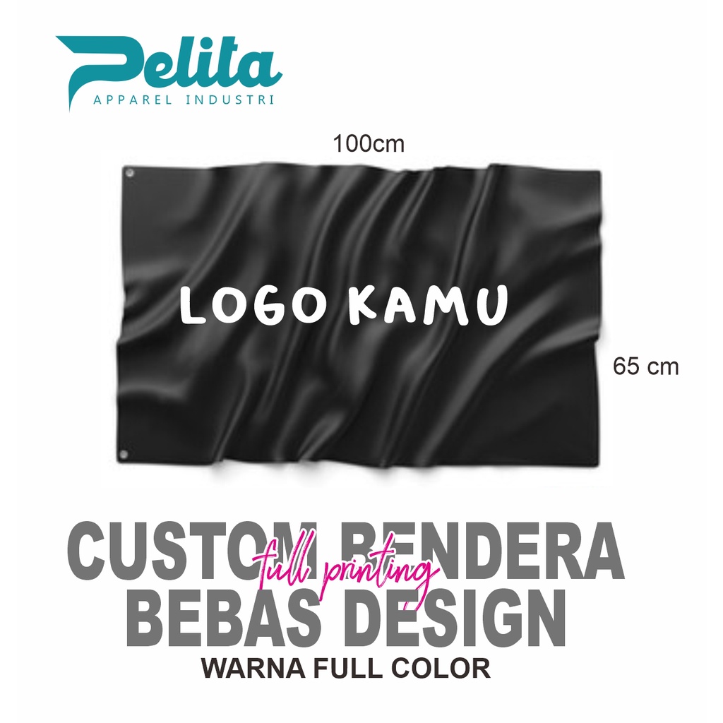 Jual [FREE DESIGN] CETAK BENDERA KAIN STANDAR CUSTOM DESAIN KOMUNITAS ...