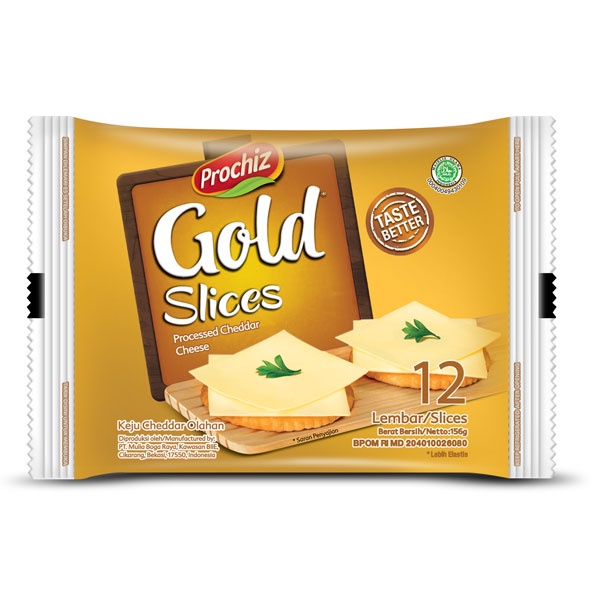 Jual PROCHIZ CHEESE SLICE GOLD 12 PCS - KEJU | Shopee Indonesia