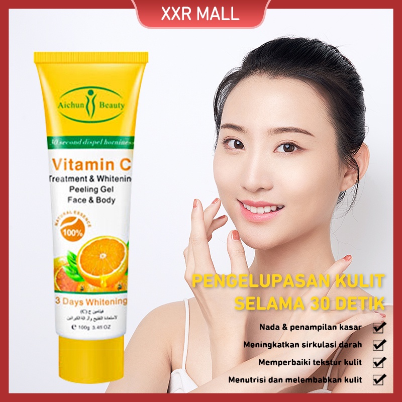 Jual VitaminC Exfoliating Gel Facial Glowing Blackhead Cleaner Body