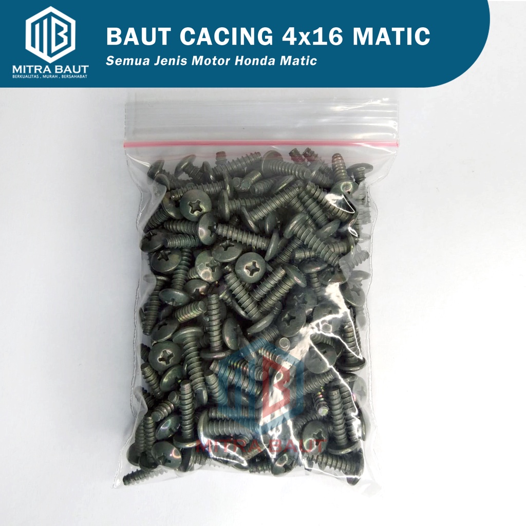 Jual Pak Baut Cacing X Baut Body Cover Honda Matic Baut Body Vario Beat Scoopy Spacy