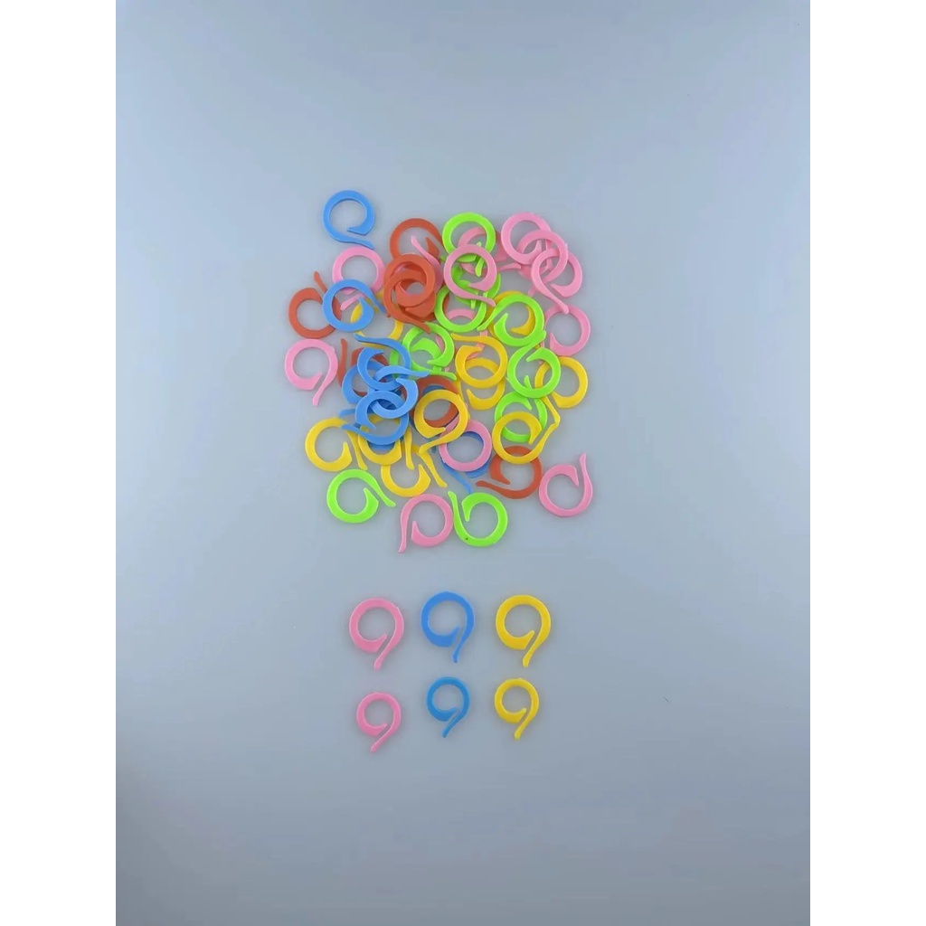 Jual Alat Rajut/Penanda Rajut Koma/Locking Stitch Marker Set | Shopee ...