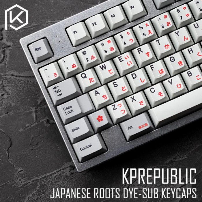 Jual Best Seller Kprepublic Japanese Root Font Cherry Profile Dye Sub ...