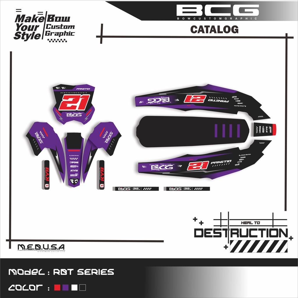 Jual Decal Rbt Full Custom Jupiter Z X Kx 450 Shopee Indonesia