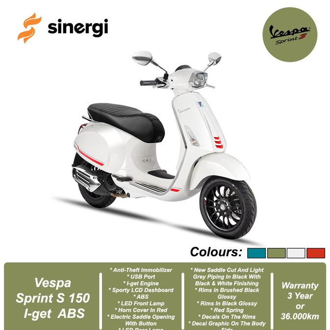 Jual Vespa Sprint S 150 I Get Abs Bogor Shopee Indonesia 5157