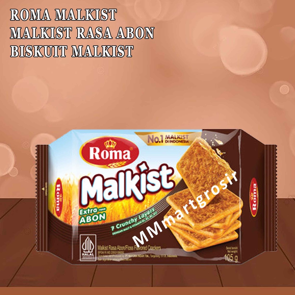 Jual Roma Malkist Biskuit Rasa Abon Biskuit Malkist 105g Shopee Indonesia