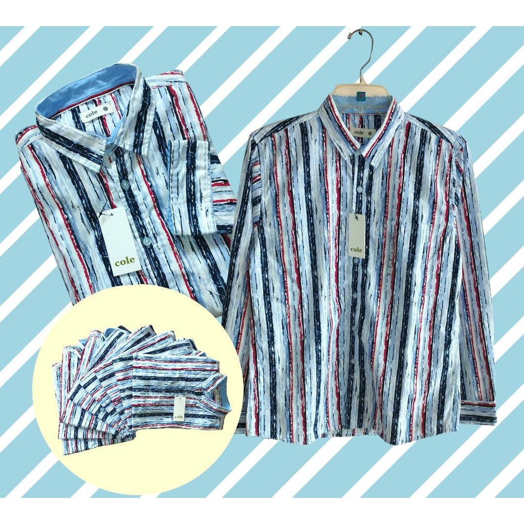Cole Regular Solid Kemeja Pria