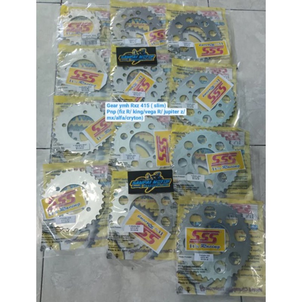 Jual gear SSS Yamaha RXZ 415(slim) pnp king/ jupiter/ vega R/Fiz R/ MX ...