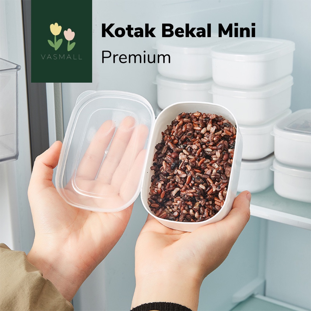 Jual VASMALL KOTAK NASI KULKAS KOTAK TEMPAT MAKAN MINI LUNCH BOX