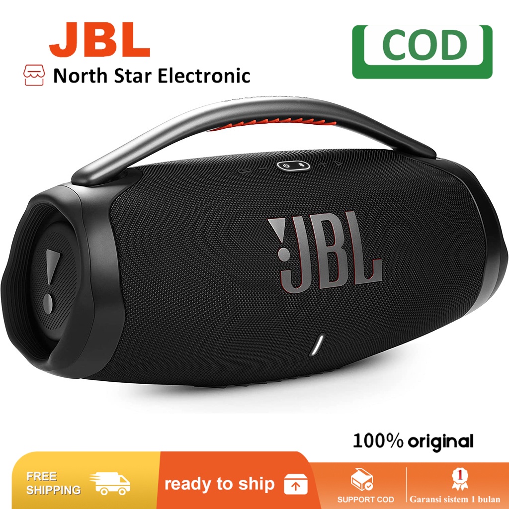 JBL Boombox 3 - Portable Bluetooth Speaker, Powerful Sound and Monstrous  bass, IPX7 Waterproof, 24 Hours of Playtime, powerbank, JBL PartyBoost for