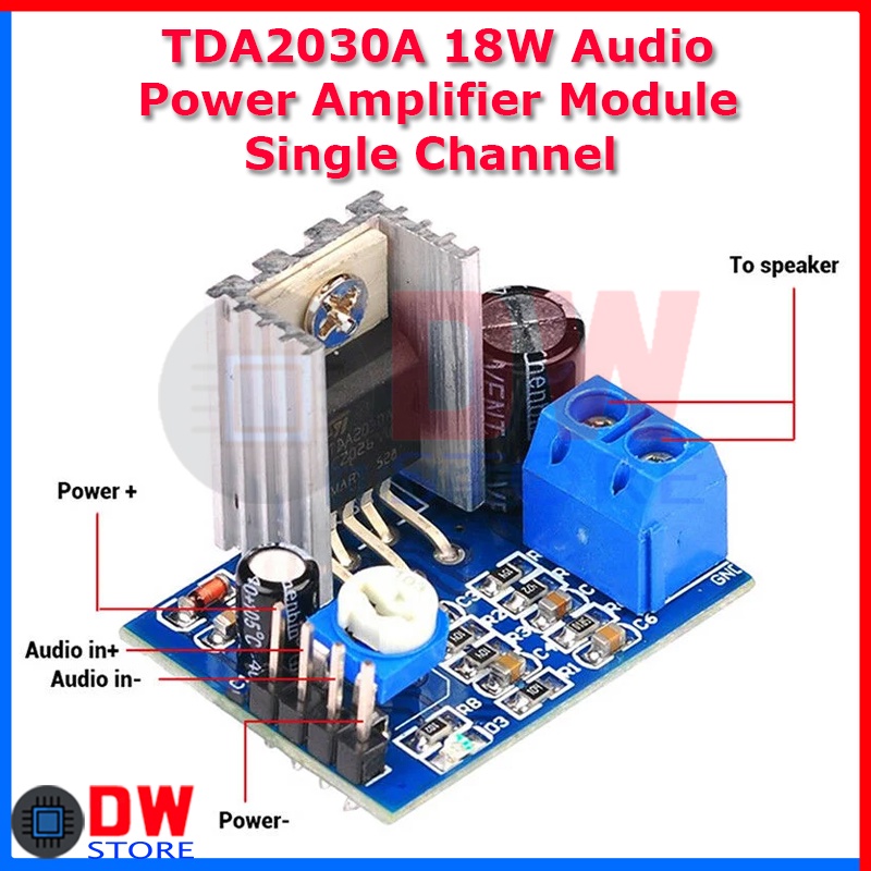 Jual TDA2030A 18W Audio Amplifier Module Power Amplifier Board | Shopee
