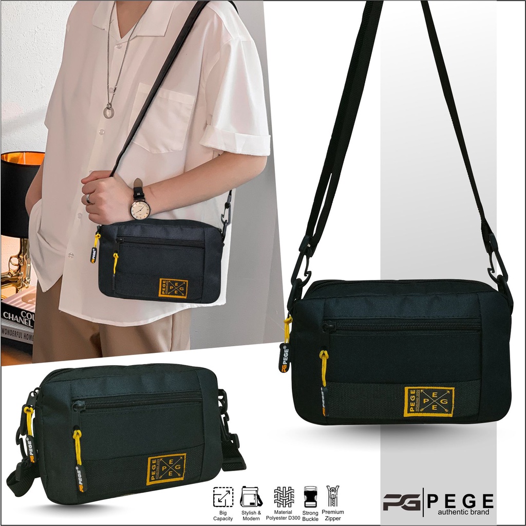 Tapax Briton- Tas Selempang Slingbag Best Seller - Full Abu