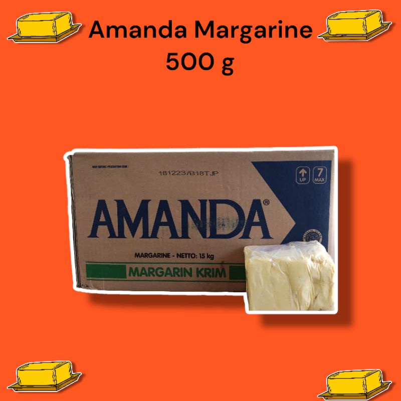 Jual Amanda Margarine 500 gram, bahan campuran kue roti | Shopee Indonesia