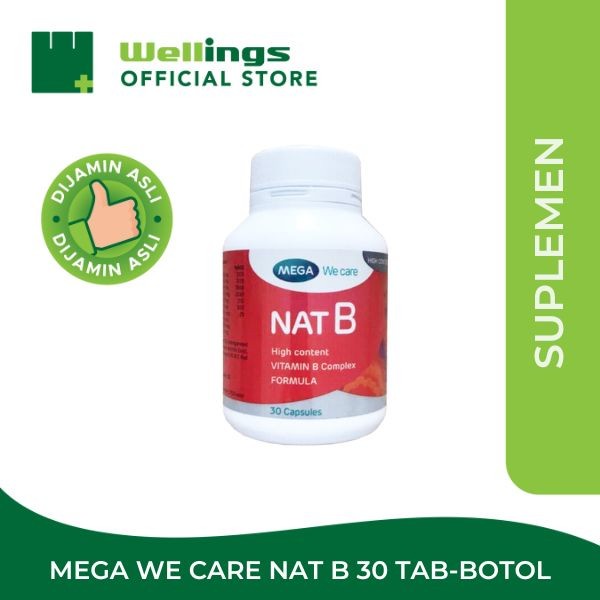 Jual MEGA WE CARE NAT B 30 TAB (BOTTLE) - VITAMIN B - MENINGKATKAN ...