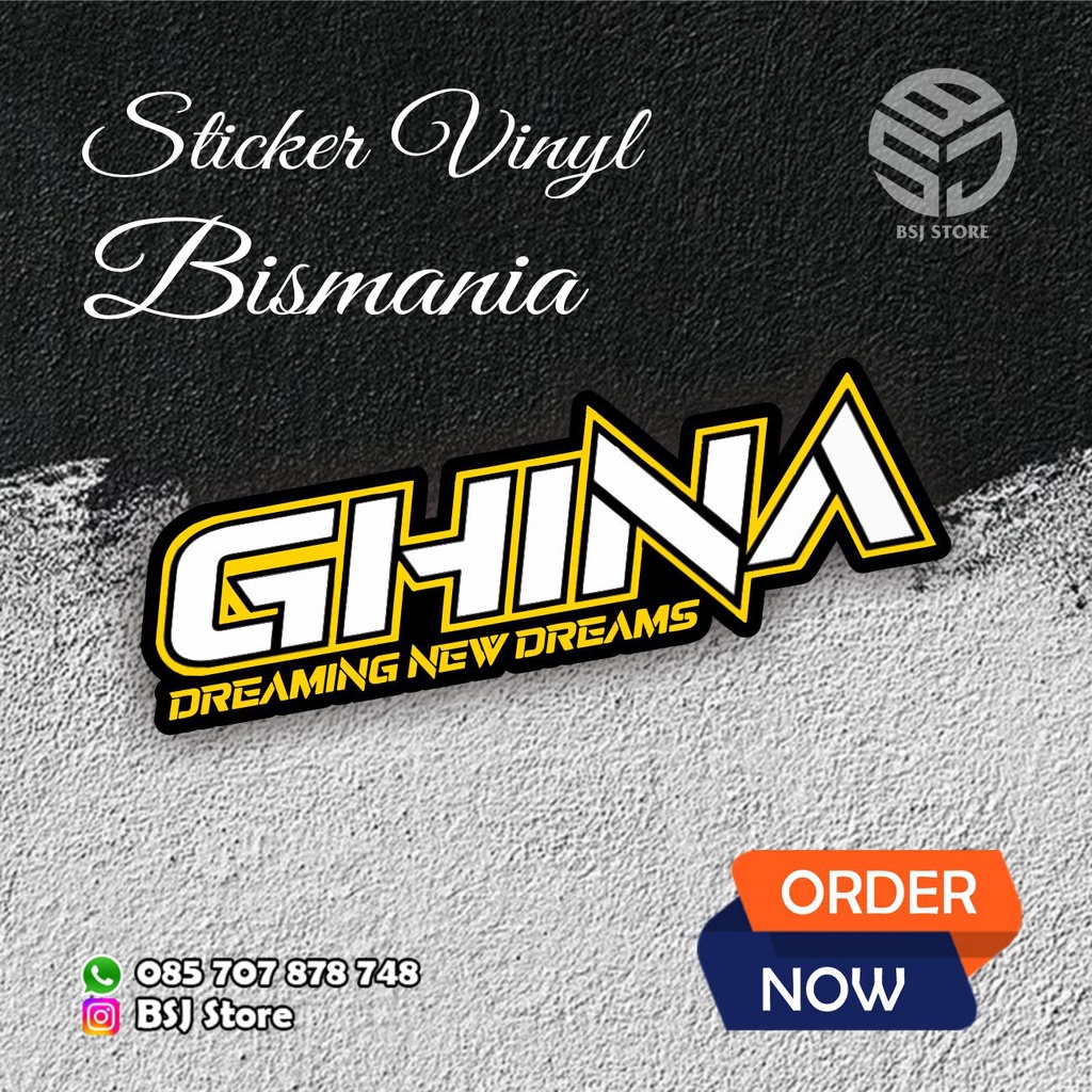 Jual Sticker Vinyl Ghina Julukan Bus Stj Bismania By Bsj Shopee Indonesia