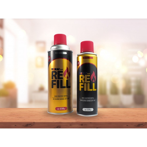 Jual Refill Isi Ulang Korek Api Gas Tokai 235 Gram Asli Segel Pabrik ...