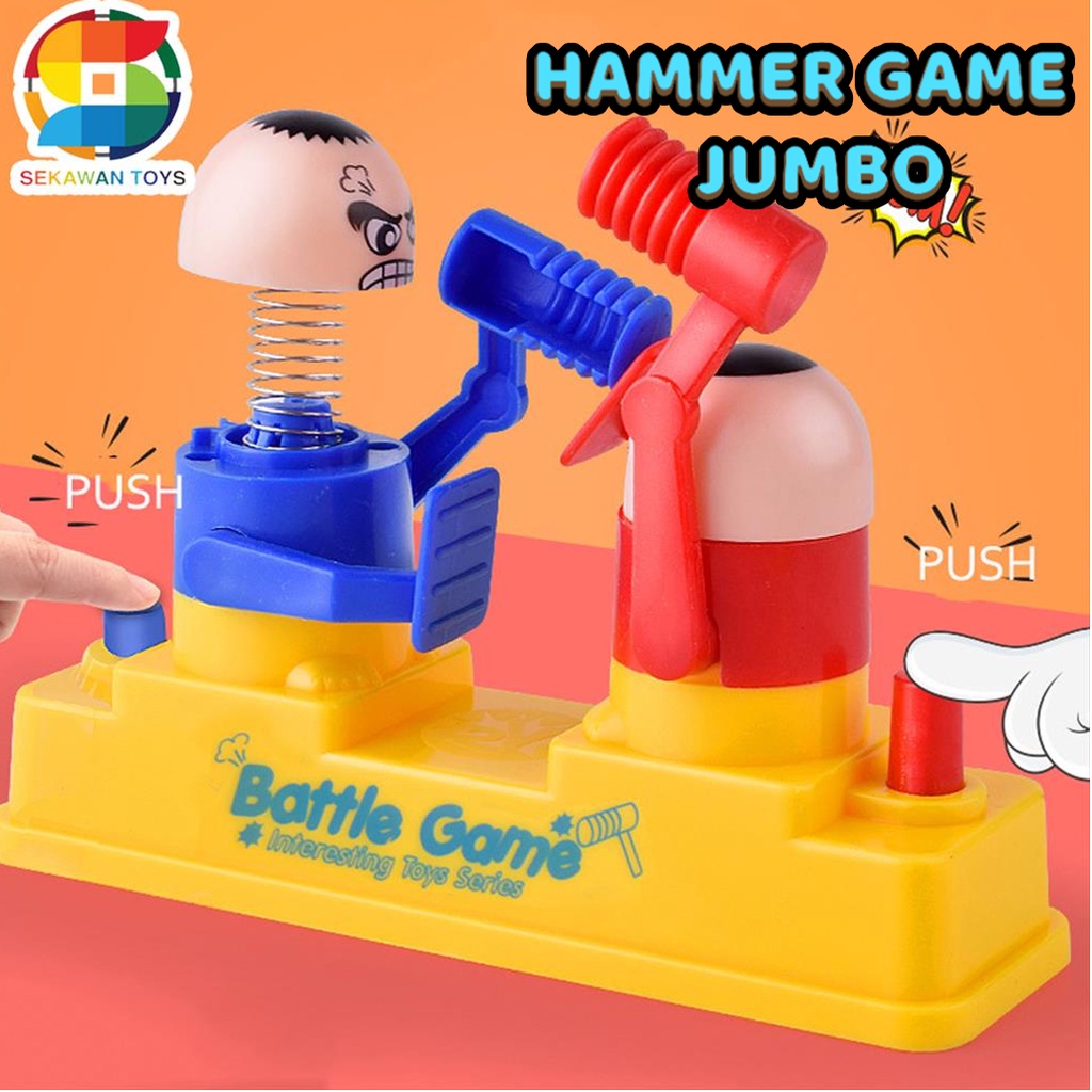 Jual Mainan Anak Battle Game Mainan Edukasi Hammer Game/ Permainan