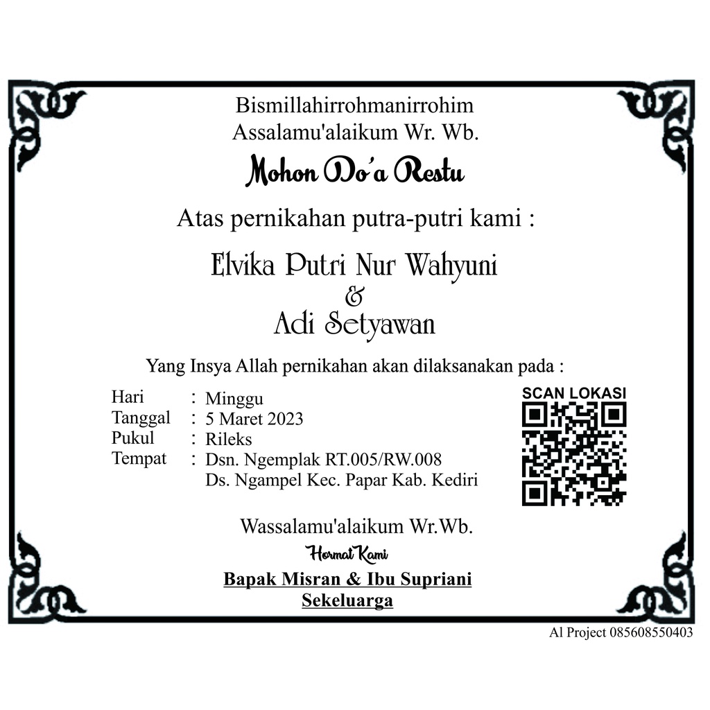 Jual Undangan Tonjokan Pernikahan untuk Nasi Kotak | Shopee Indonesia