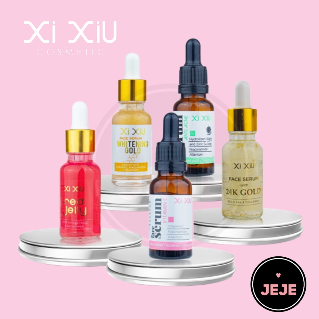 Jual XI XIU Face Serum Whitening Gold Anti Acne Vitamin C Red Jelly