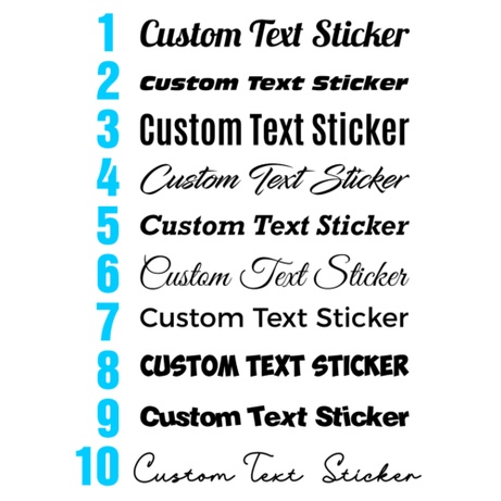 Jual stiker cutting custom text | Shopee Indonesia