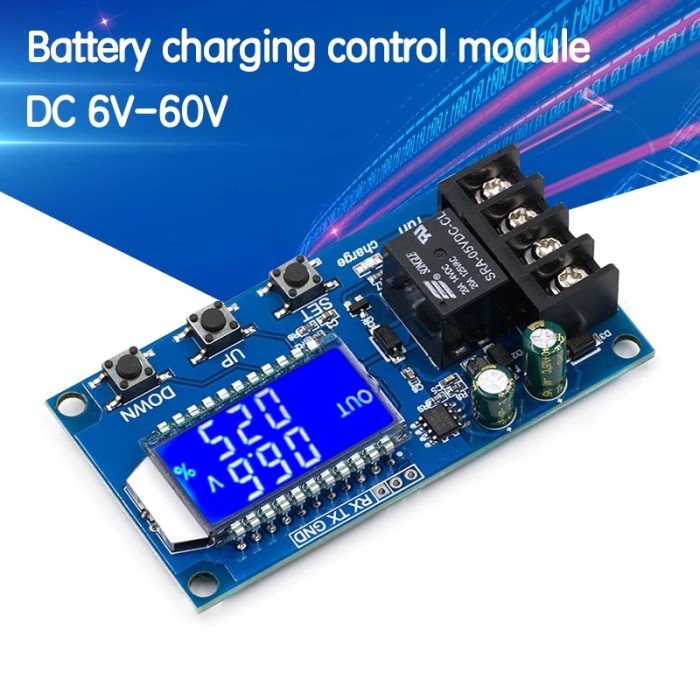 Jual SCC Baterai Solar Charge Controller 6-60V 10A 12V-48V Kapasitas ...
