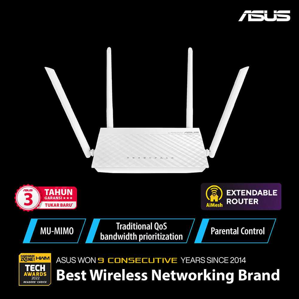 Jual RT-AC59U V2 White AC1500 Dual Band Gigabit WiFi Extendable Router ...