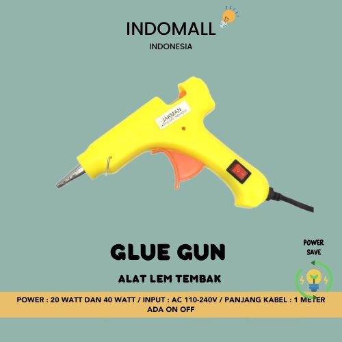 Jual Alat Lem Tembak Kuning Jakman Glue Gun Watt Watt Glue Gun Refill Cm Lem Tembak Refill