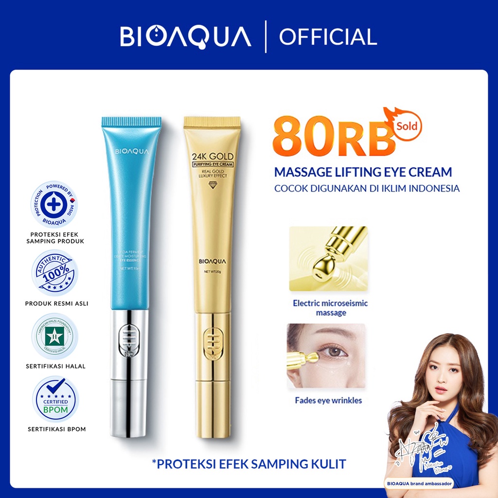 Jual BIOAQUA 360° Massager Lifting Eye Cream Eye Serum Moisturizing
