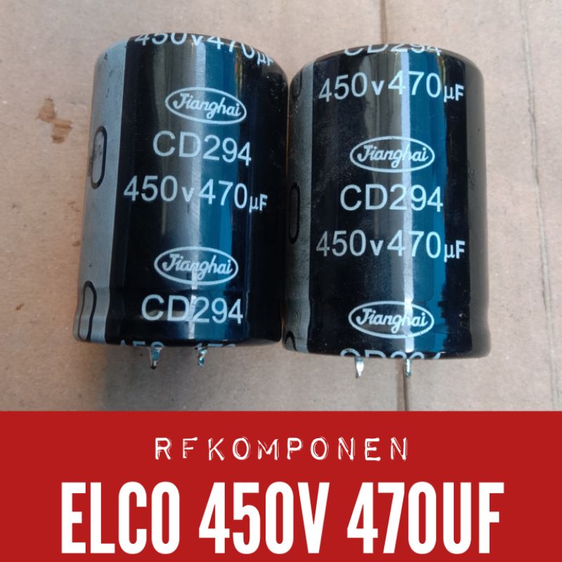 Jual ELCO 450V 470UF DIAMITER 3.5CM TINGGI 5CM | Shopee Indonesia