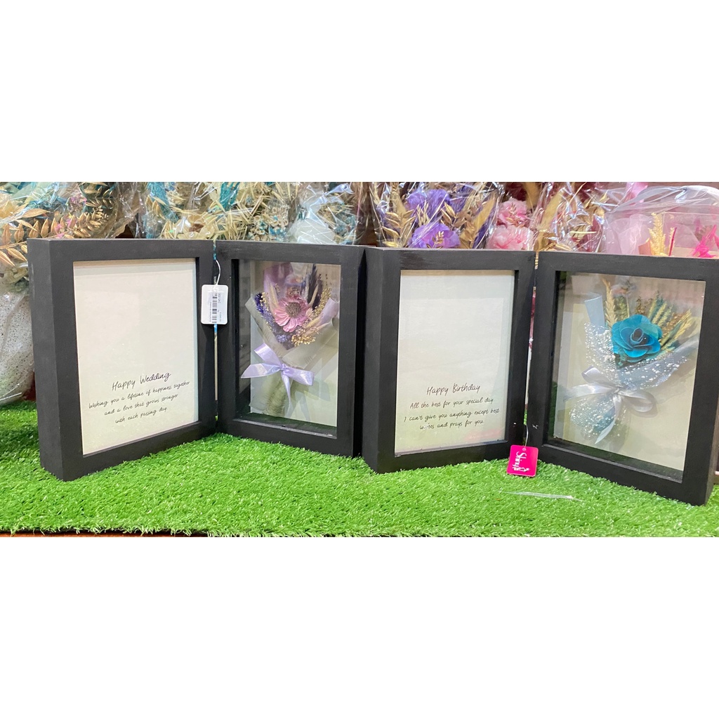 Jual Frame / Bingkai Foto Model Buku 5R / Frame Foto Bucket Bunga