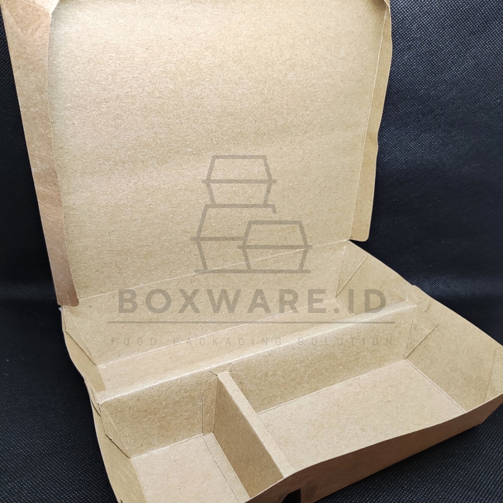 Jual Paper Box Sekat Kraft Bento Shopee Indonesia