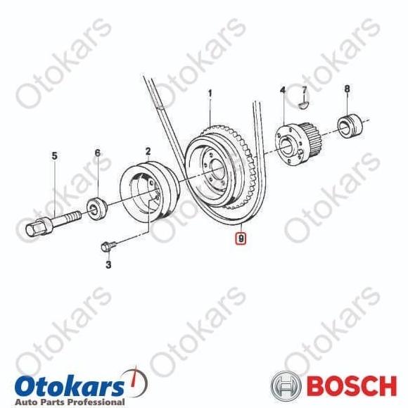 Jual Fan Belt V Belt Alternator Bmw E36 M40 318I Bosch 1987947614 Oke ...