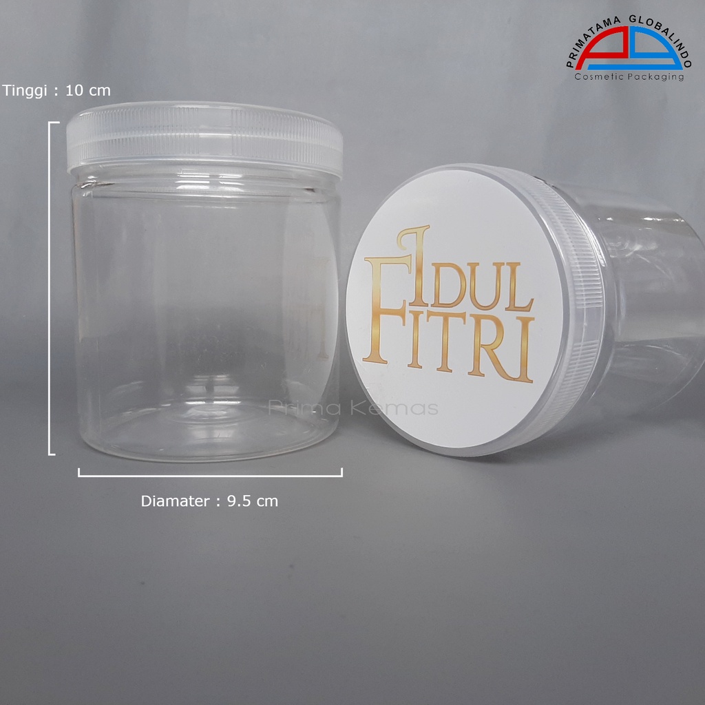 Jual Toples plastik lebaran - jar tabung - JR Cap Natural Sticker ...