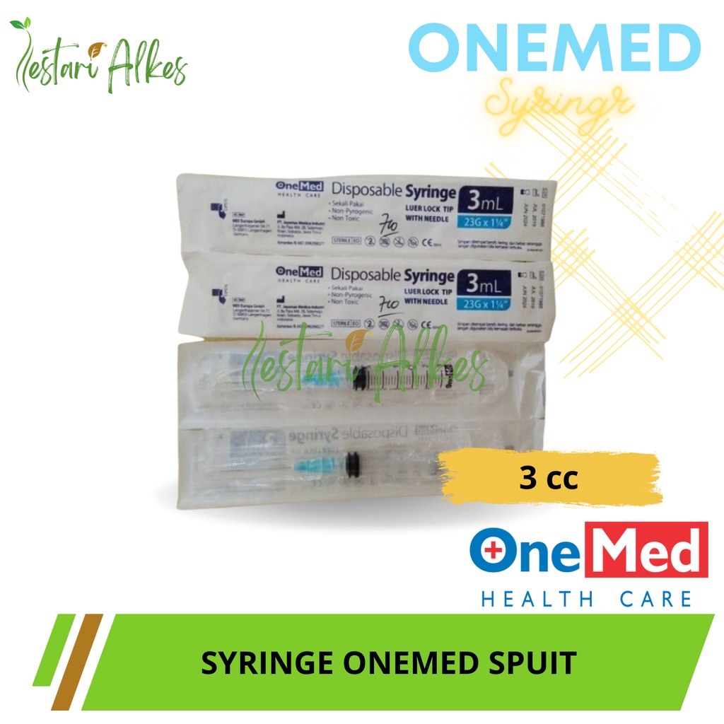 Jual Spuit 3 cc / Syringe 3 cc Onemed Original | Shopee Indonesia